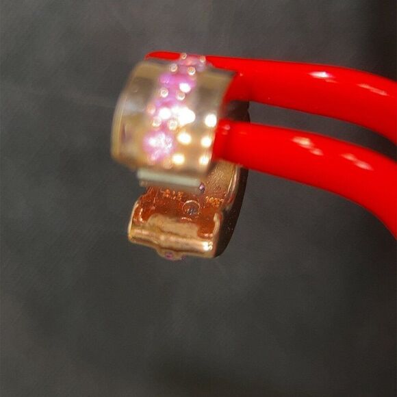 Pandora Rose Gold Pink Cz Clip Charm - Picture 5 of 5